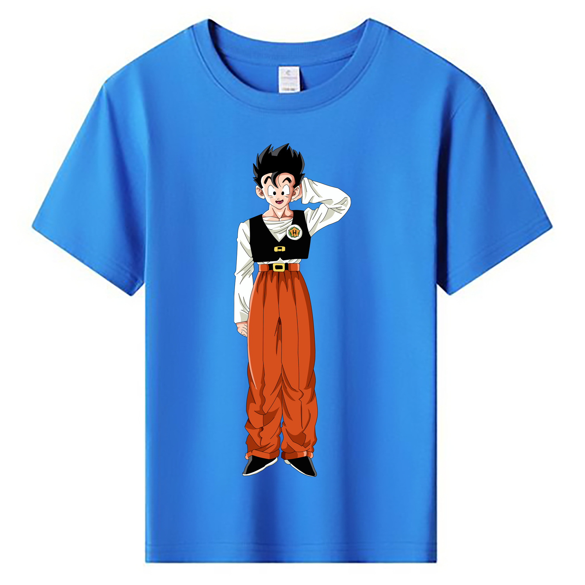 （画像用） ドラゴンボール 孫 悟飯（そんごはん）DRAGON BALL Son Gohan 綿100％キッズTシャツ（フロントプリント）